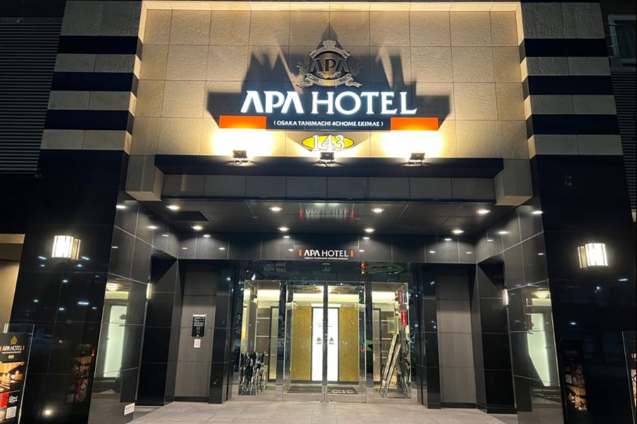 アパホテルの外観