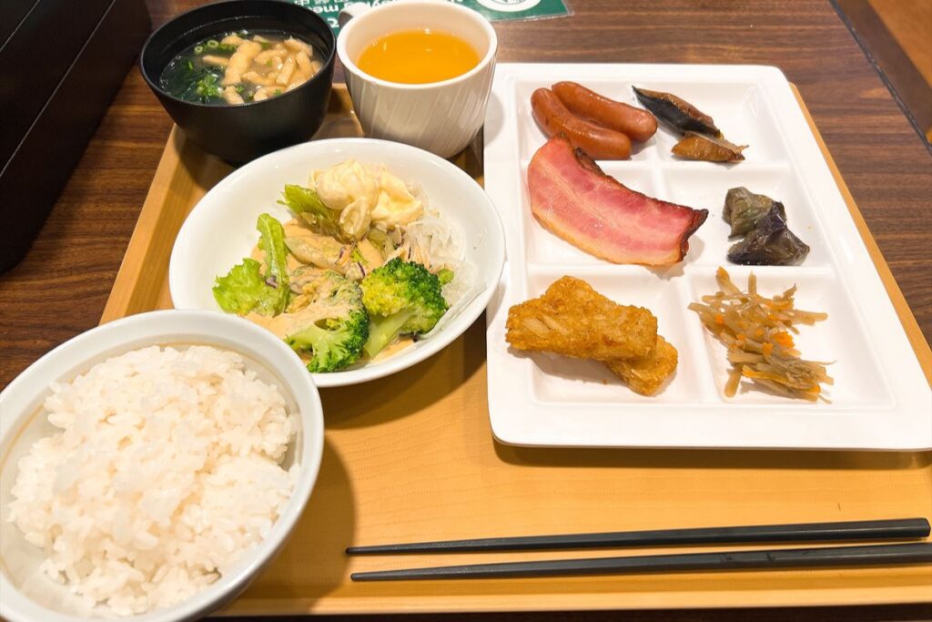 バイキングで取った料理