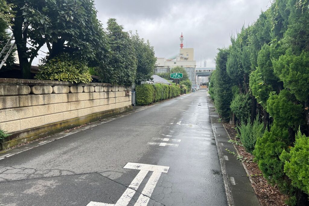 お店の前の通り